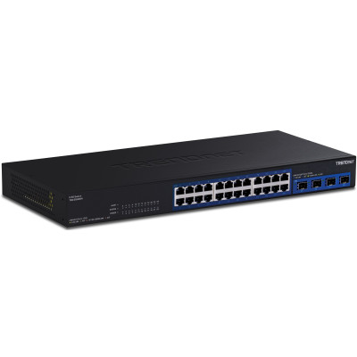 TRENDnet TEG-S50284 28-Port Unmanaged 2.5 Gigabit Ethernet Switch, 4x 10G SFP+ ports, rack or wall mount